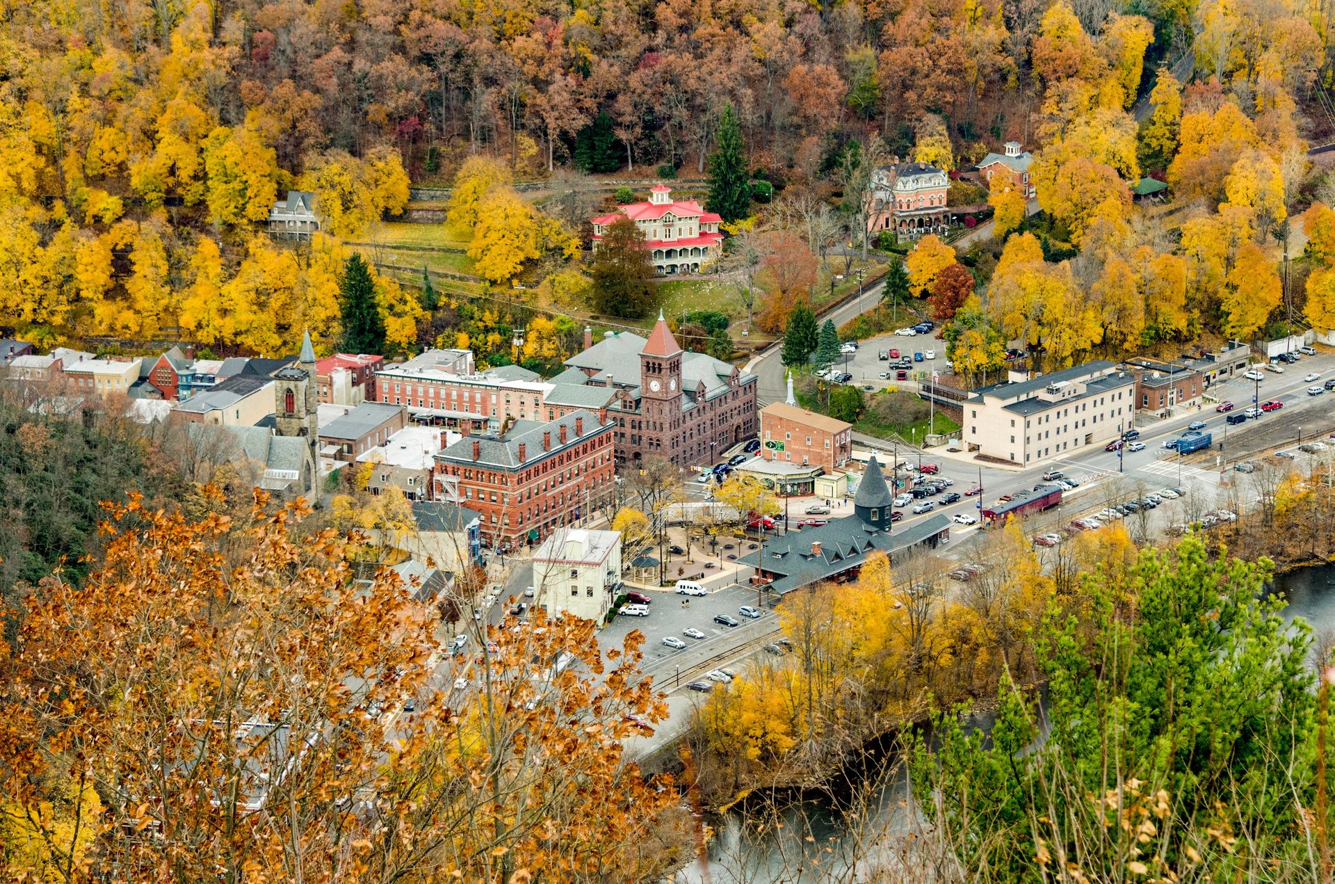 Beautiful small town of Jim Thorpe, PA