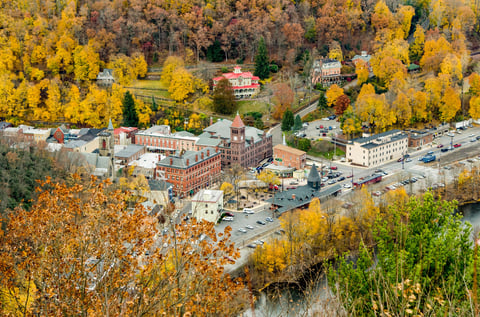 Beautiful small town of Jim Thorpe, PA