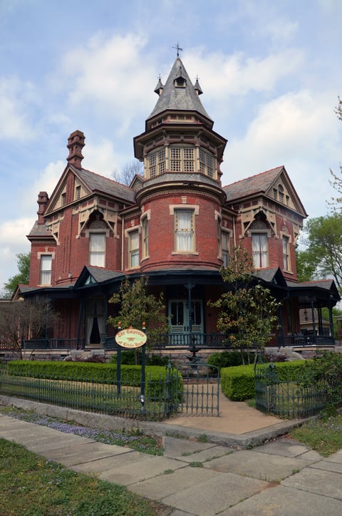 The Hornibrook House is a historic house build in 1888 located in Little Rock, AR, USA photographed on March 30, 2025
