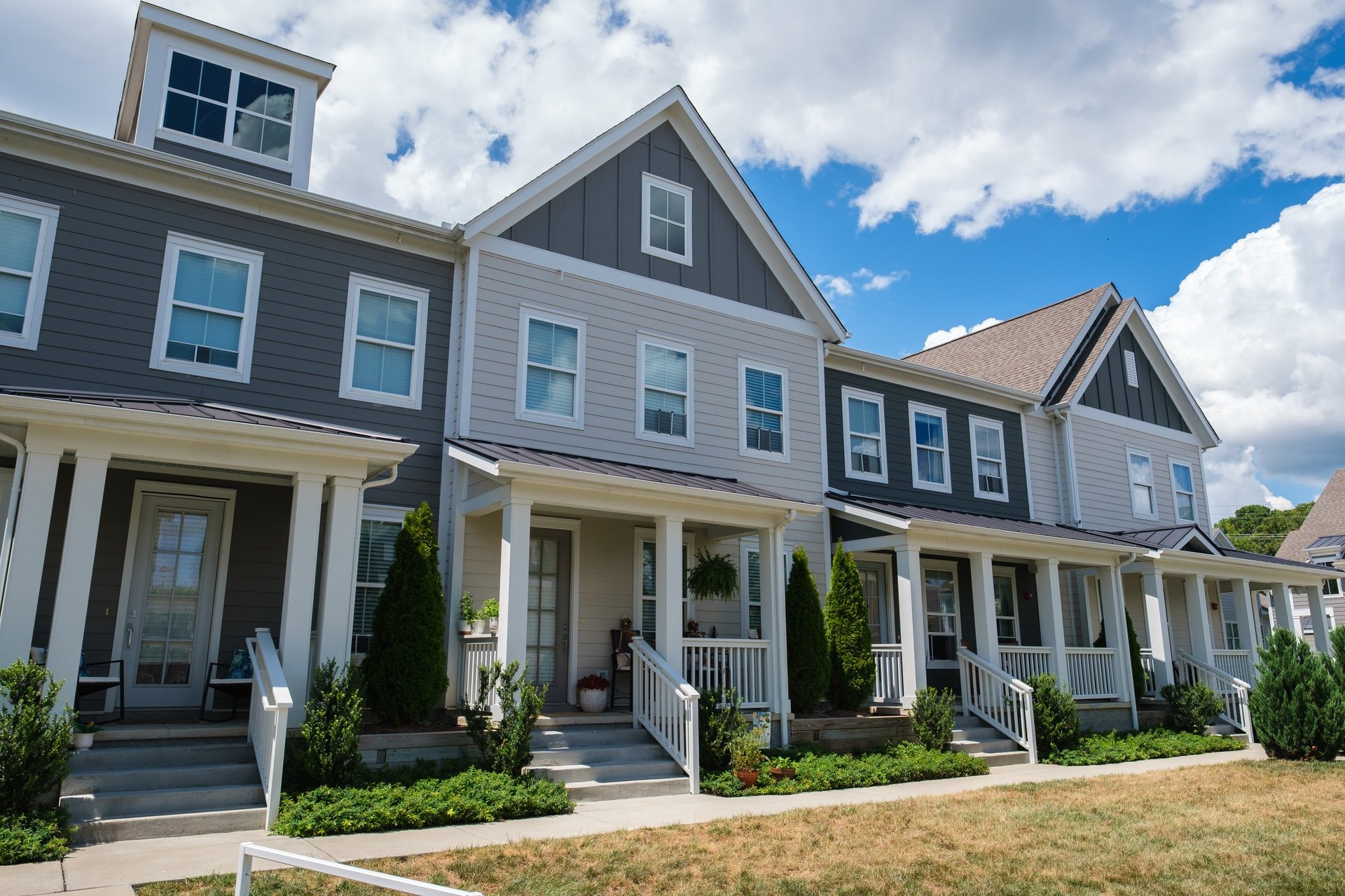Modern wood frame Townhomes in Franklin, Tennessee